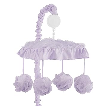 purple crib mobile