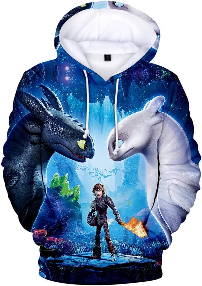 How to Train Your Dragon Hoodie Hiccup Night Fury Toothless Pullover Sweatshirt