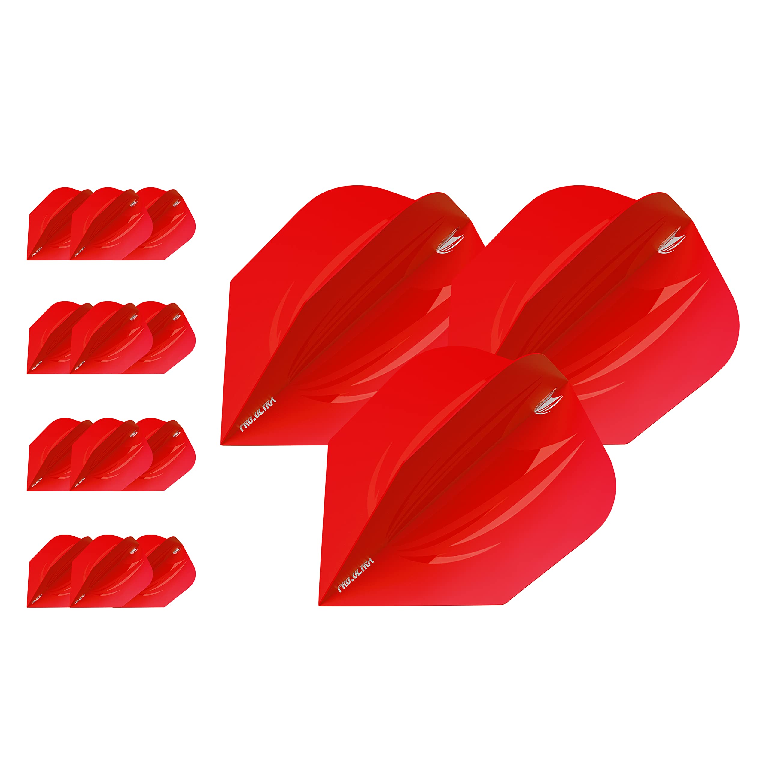 Target Darts 5 x Sets of ID Pro. Ultra Red No.6 Dart Flights - 15 in total