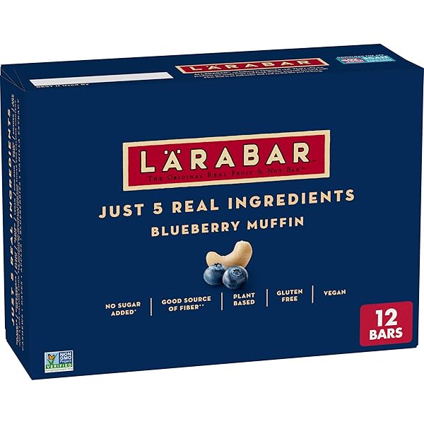LARABAR BLUEBERRY MUFFIN FRUIT AND NUT BARS, GLUTEN...