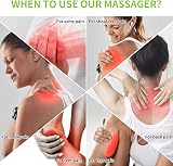 iKristin Back Neck Massager Pillow with Heat Deep Kneading 3 Speed USB Car view 4