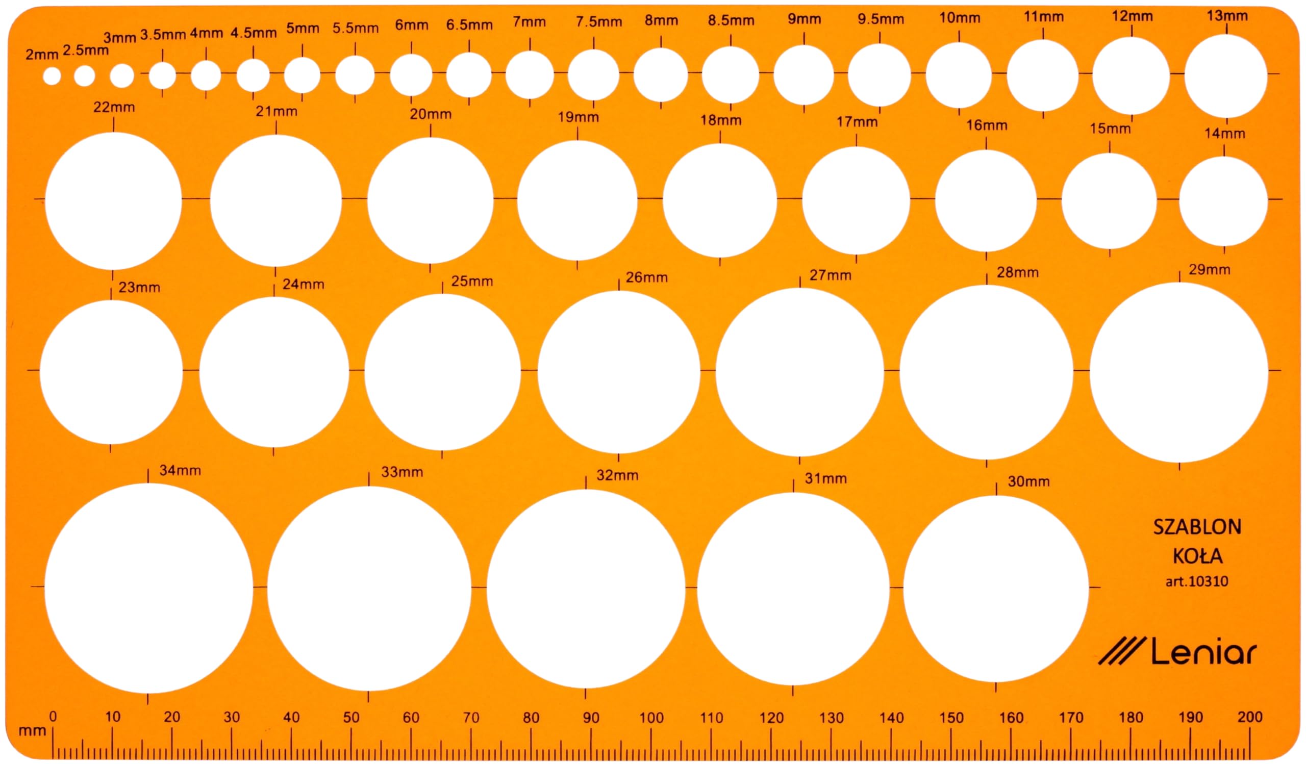 Circle Stencil - Circle Drawing Stencil - Circle Stencil Technical Drawing - Technical Drawing Stencil - Stencil Circle - Student Engineer Architect Graphic Designer - Circles Template