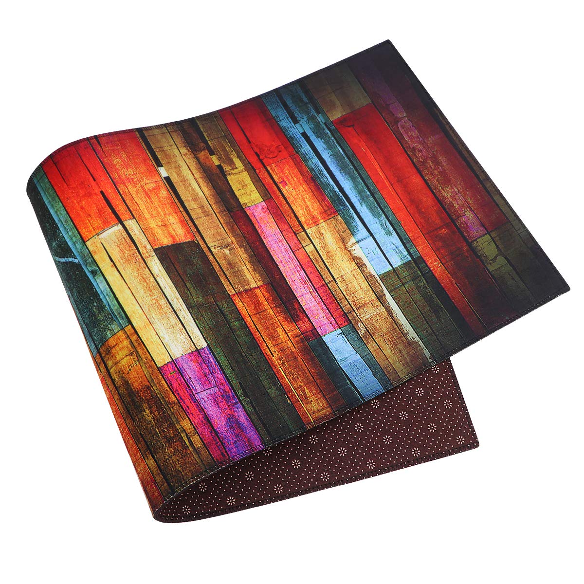 OUNONA Kitchen Runner Rug Non-Slip Doormat Bathroom Shower Floor Carpet 40 x 100cm (Colorful Wood)