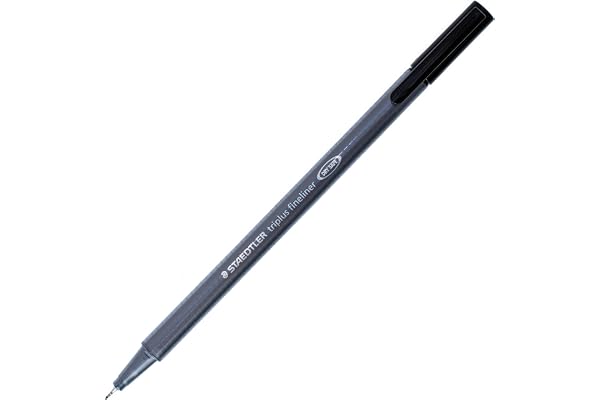 Staedtler Triplus Fineliner Black 0.3mm - Pack of Six
