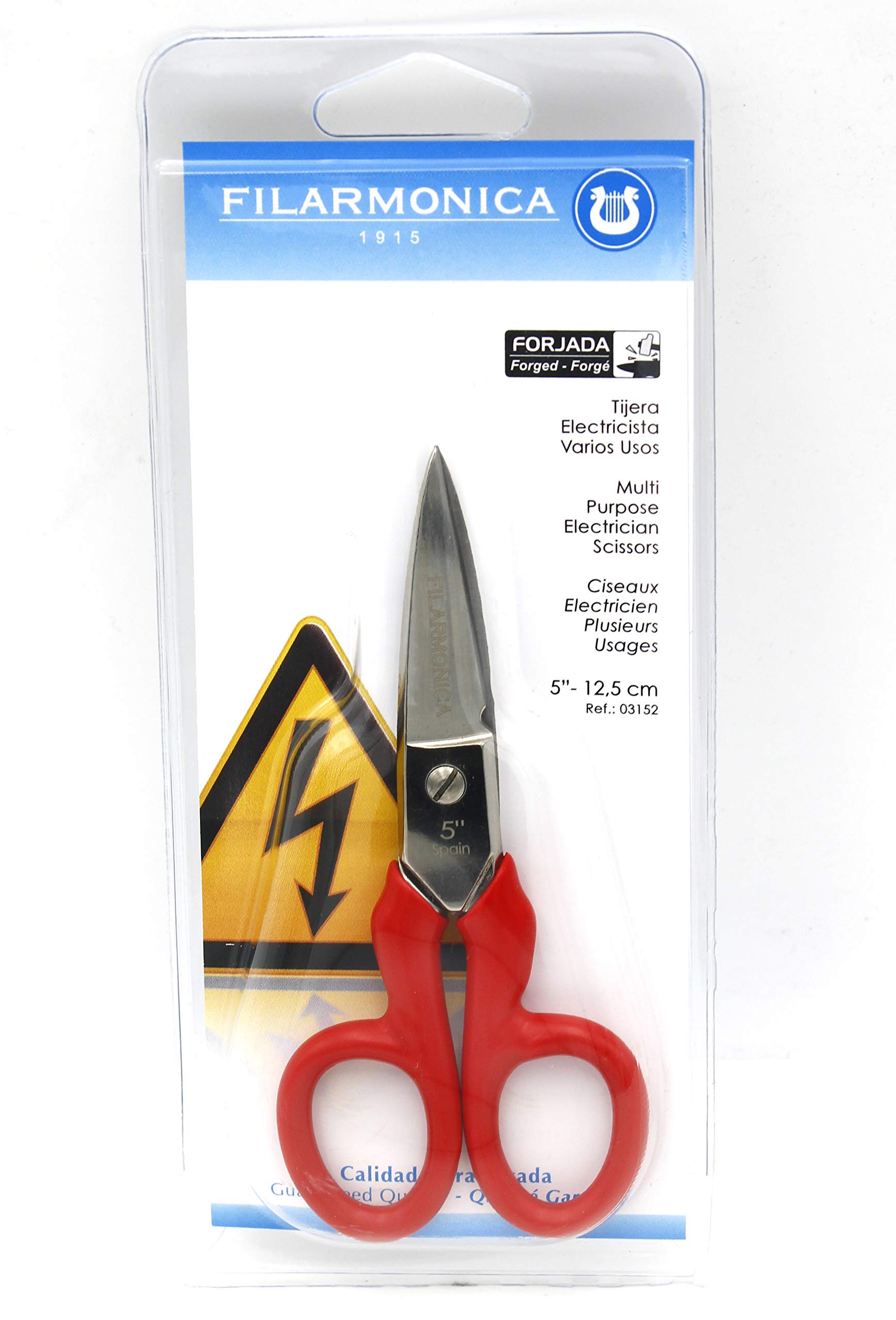 Filarmónica 03152 Insulated Electrician Scissors 5''