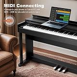 Artist Hand 88 Weighted Keys Digital Piano with Stand 3 Pedals USB MIDI view 6