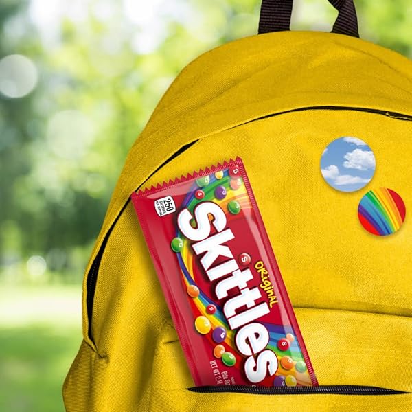 SKITTLES ORIGINAL CANDY SINGLE PACK, 2.17 OUNCE (SKIT36)