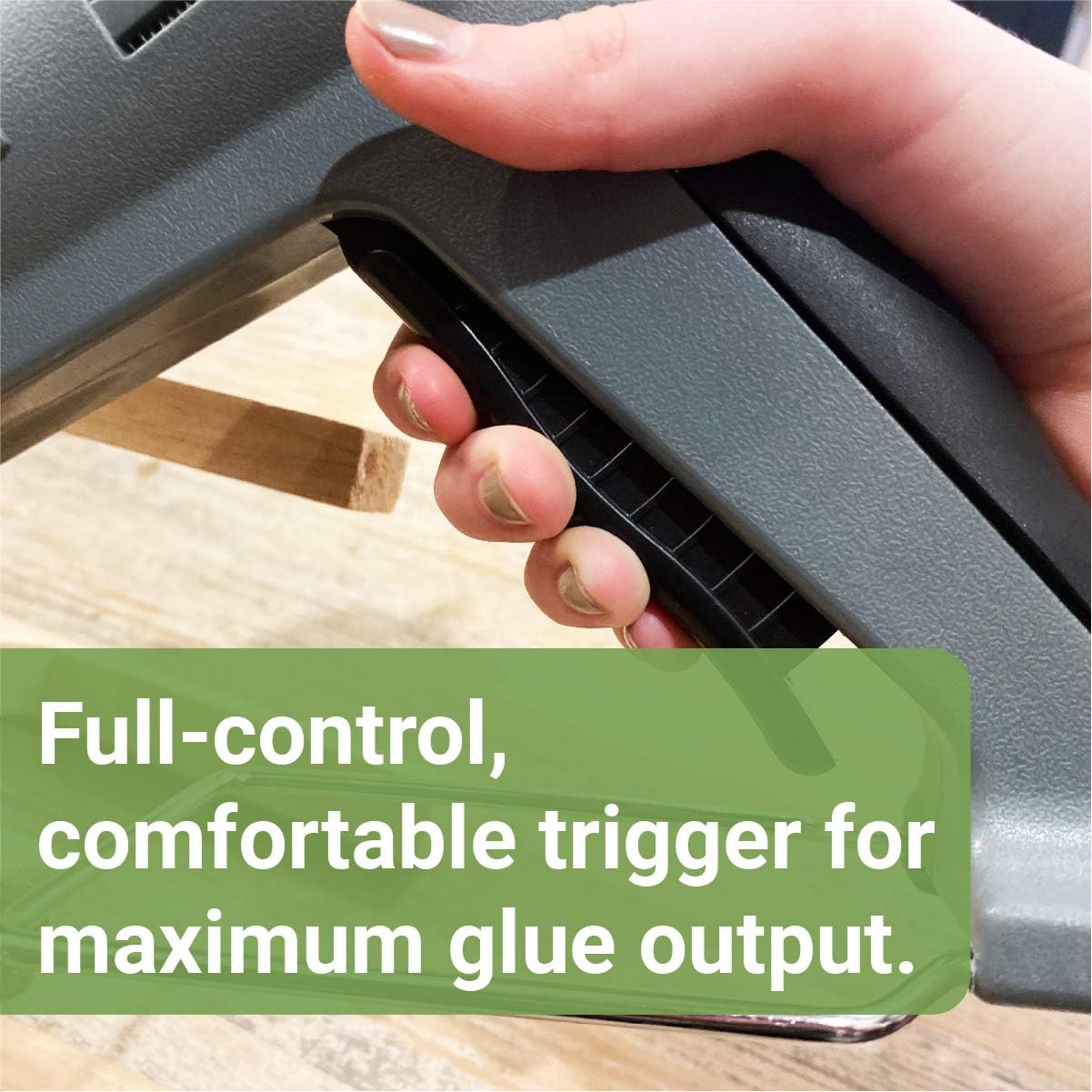 AdTech Pro200 Industrial Strength Full Size High-Output Hot Melt Glue Gun (0189) – Professional Grade Hot Glue Gun for Carpentry, Repairs & Remodeling - Power Glue Guns - 