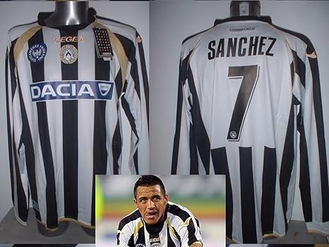Legea Udinese BNWT Erwachsene XL Alexis Sanchez Shirt Jersey Fußball Pullover Maglia Top Chile Arsenal Italien Radsport Triko