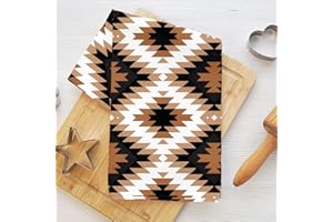 Western Aztec Kitchen Towels, Southwestern Geometric Print Absorbent Microfiber Decorative Dish Cloth Tea Towel, Vintage Boho
