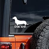 Das Low Dachshund Decal Vinyl Sticker Auto Car Truck Wall Laptop | White | 5.5" x 3"