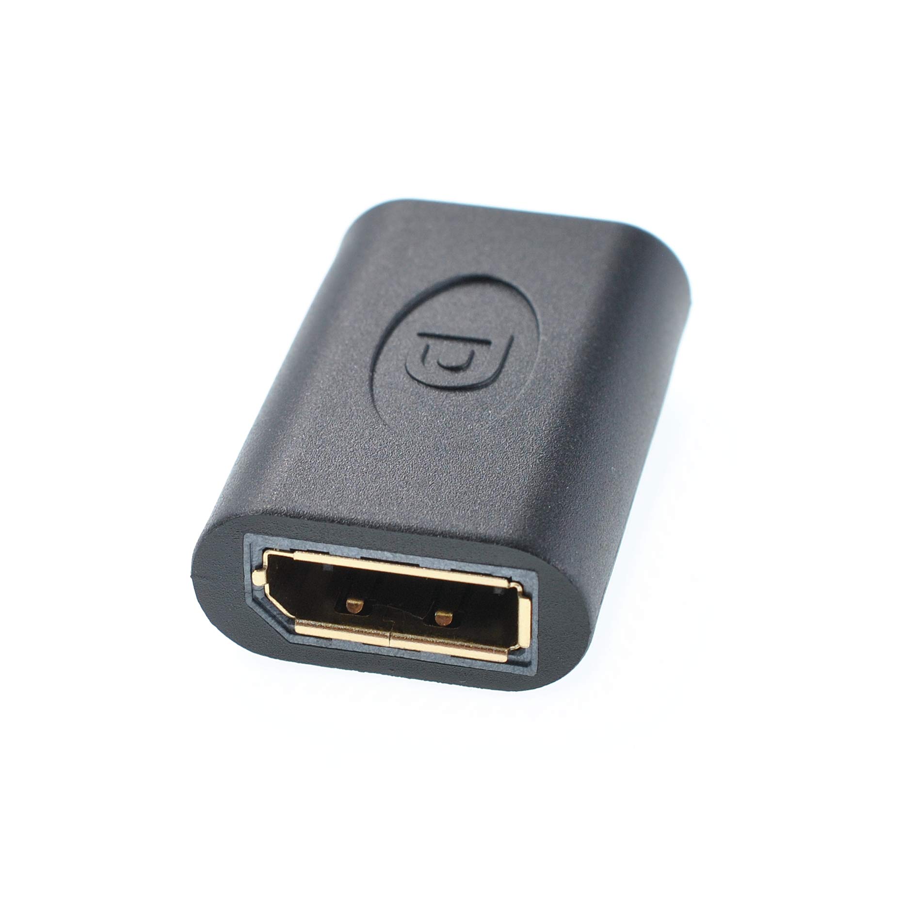 Oiyagai 1pc Displayport Female to Female DP F/F Coupler Convertor Connector Extension Adapter Black for Video Streaming Gaming
