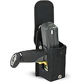 e-Holster Barcode Scanner Holster (Medium) | Ballistic Nylon Carrying Case Pouch for Pistol-Grip Mobile Computers | Belt Clip, Belt Loop, Shoulder Strap | Fits Zebra Scanner MC3300/3200/3100/3000