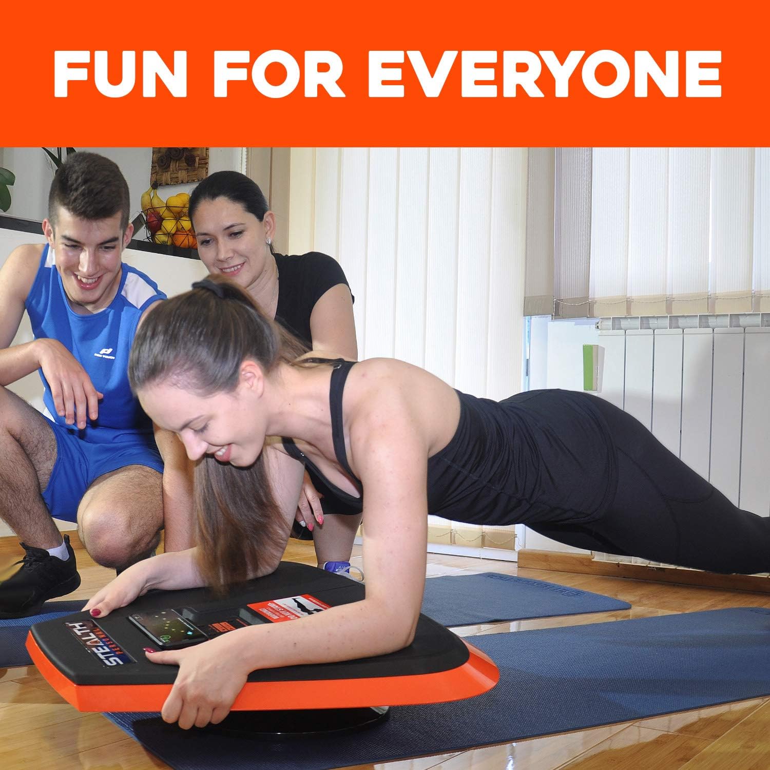 Stealth Core Trainer - Dynamic Core & Full Body Workout While Playing Games; Free iOS/Android Mobile Games App; Patented 360 Degree Planking Motion; Build Muscle & Lose Body Fat in 3 Min/Day (Orange) : Sports & Outdoors