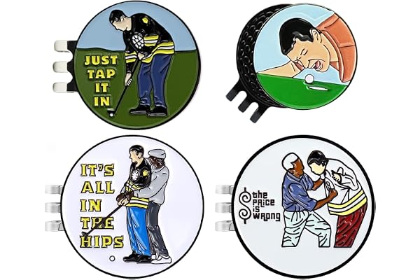 Golf Ball Marker with Magnetic Golf Hat Clip, Golf Accessories, Funny Golf Gifts Funny and Unique Golf Gift