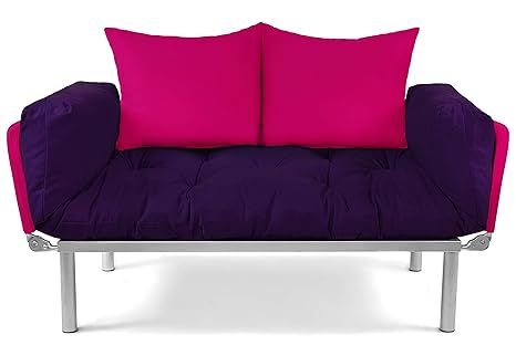 EasySitz Schlafsofa Sofa 2 Sitzer Kleines Couch 2-Sitzer Schlafsessel für Zweisitzer Personen Mein Futon Sitzen EIN Einer Far