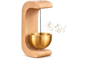Magnetic Door Chime Bell, Wooden Wind Chime Shopkeepers Doorbell for Door Opening, Door Chimes with Pleasant Ding Sound for H