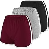 Motarto 3 Pack Women Cotton Sports Shorts Athletic Shorts Yoga Dance Summer Short Pants