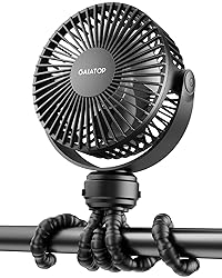 Gaiatop Mini Portable Stroller Fan, Battery