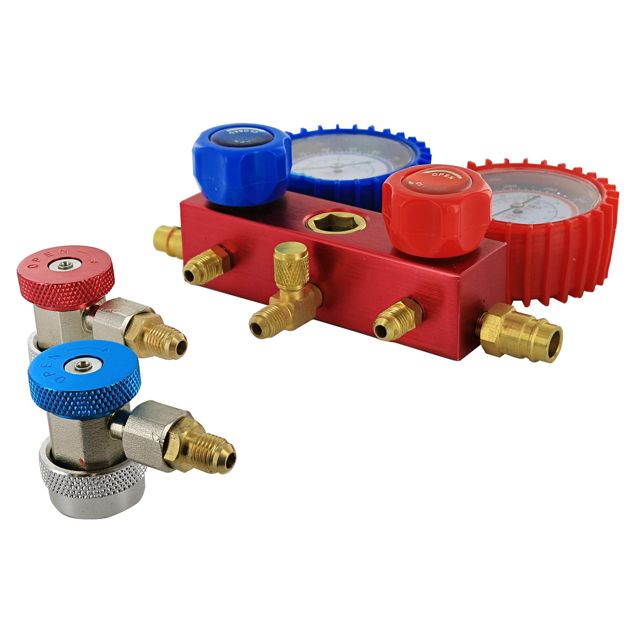 RamPro Manifold Gauge Set AC Refrigeration Diagnostic Acme Tank