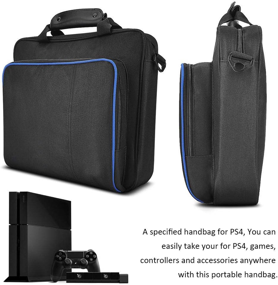 Socobeta Portable Handbag Travel Storage Carrying Bag Fully Protective Shoulder Bag Waterproof for, Black - Image 3