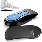 Plantar Fasciitis Heel Support Inserts - Welnove Low Arch Support Heel Cushion Cups for Heel Pain Heels Spur Achilles Tendonitis - Orthotic Shoe Insert for Women's 9.5-13, Men's 8.5-12 - 1 Pair