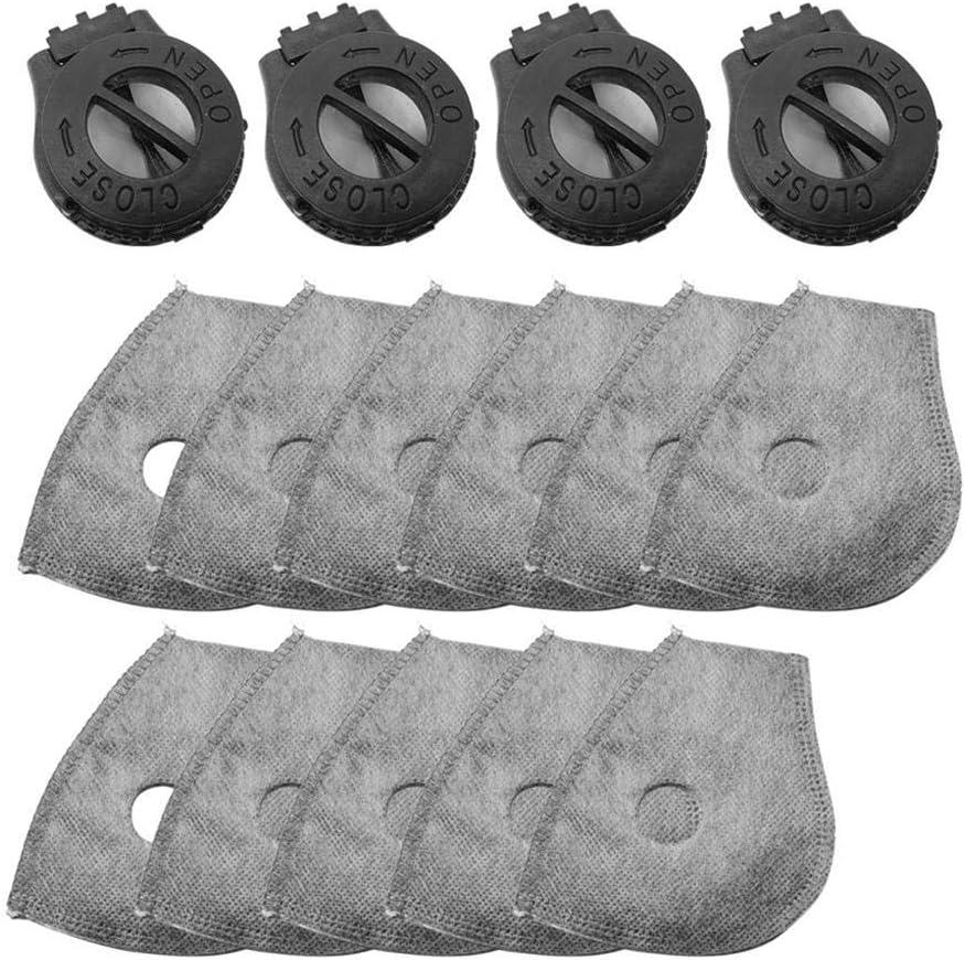 Ntribut Activated Carbon Air Filters Anti Pollution Sports Half Face Mask Air-soft Mask Maximum Pollution Filtration For Outdoor Sports