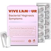 Vive L'Amour Bacterial Vaginosis Symptoms, Vaginal Suppositories for Fishy Odor, Excess Discharge, Itching & Discomfort, All-Natural Organic Ingredients, 12 Inserts