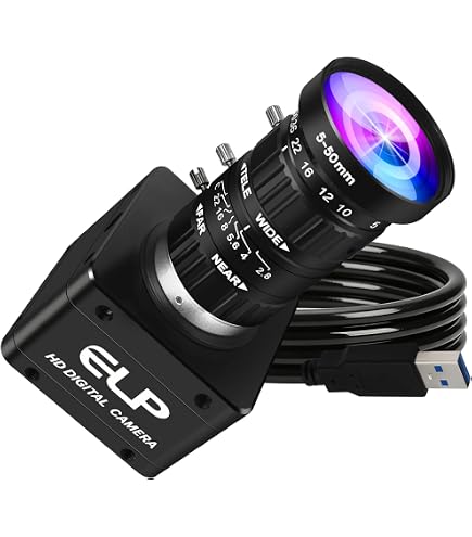Amazon.com: ELP Ultra HD 20MP Varifocal USB 3.0 Camera for