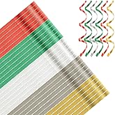 30 Roll Christmas Curling Ribbons for Crafts Bows Present Wrapping Florist Wedding Party Festival Art Craft Decor, 11 Yards Per Roll, 3/16 Inch Wide 3/16" - Set8
