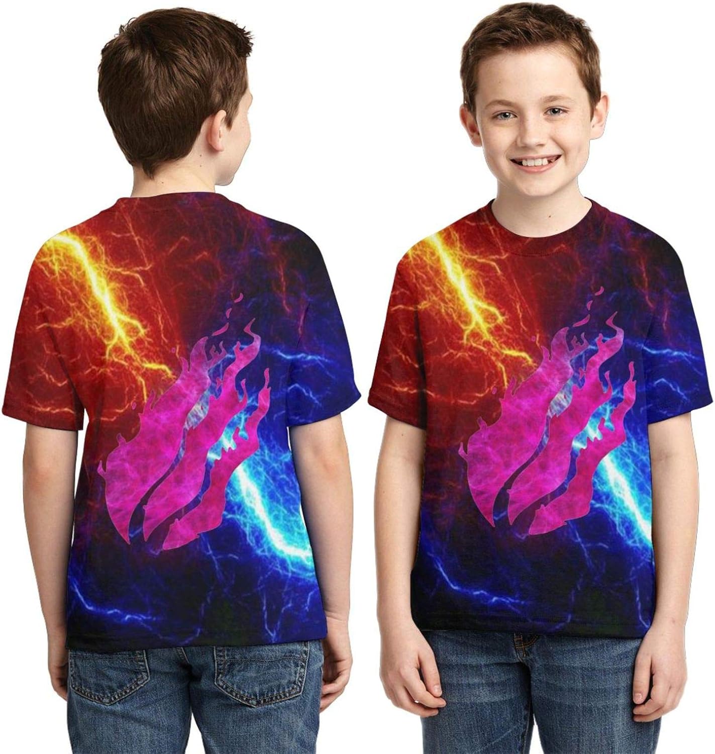 C-Emily Children's 3D Printed Shirt for Boys/Girls/Teen/Kid's: Clothing