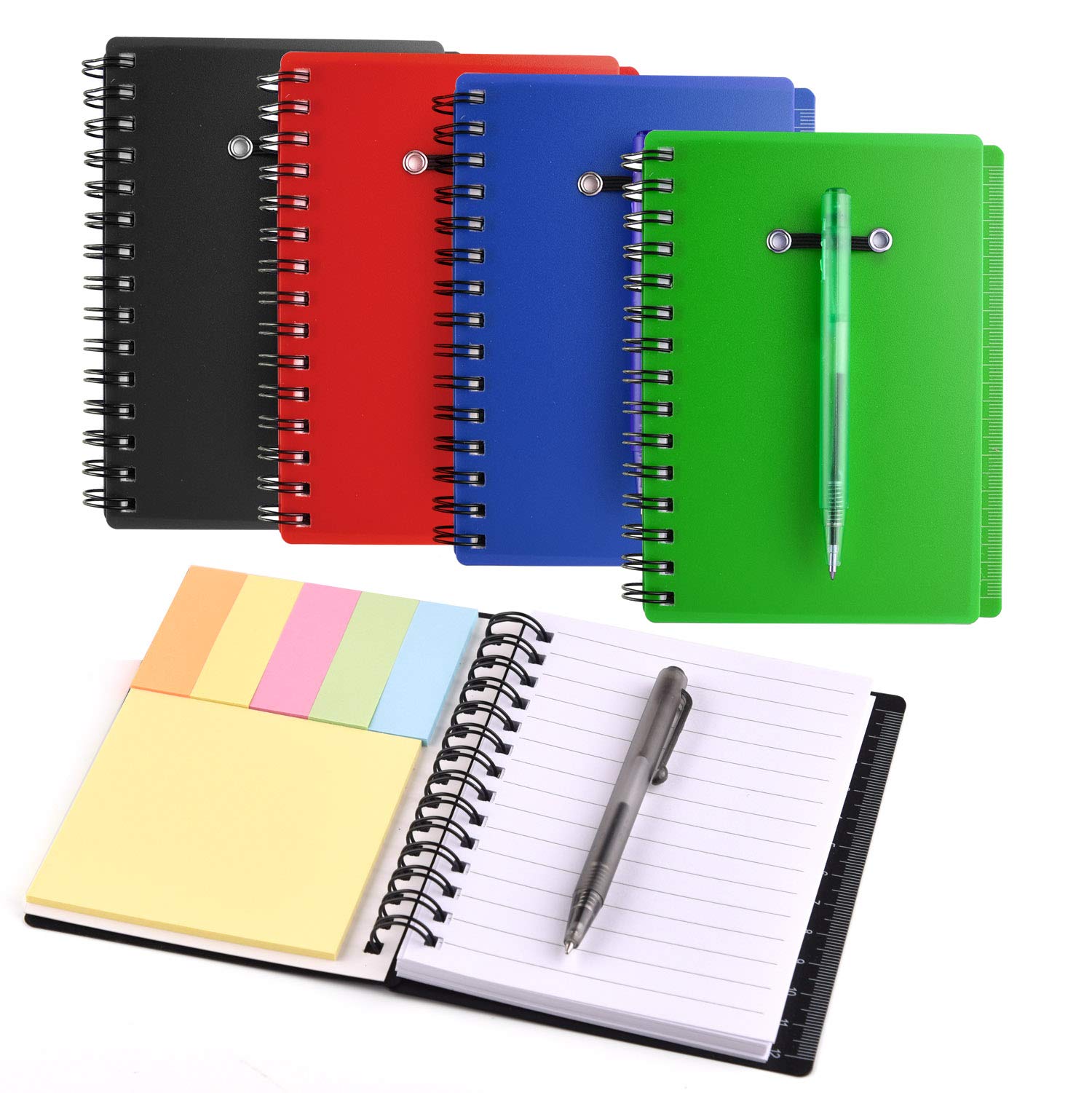 Journals For Women 2 Pieces Spiral Notebook Steno Business Notepad Wide ...