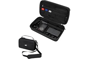 JJC Carrying Case Bag for DJI Osmo Action 5 Pro/Action 4/Action 3 Adventure Combo Travel Accessories, Hard Shell EVA Material