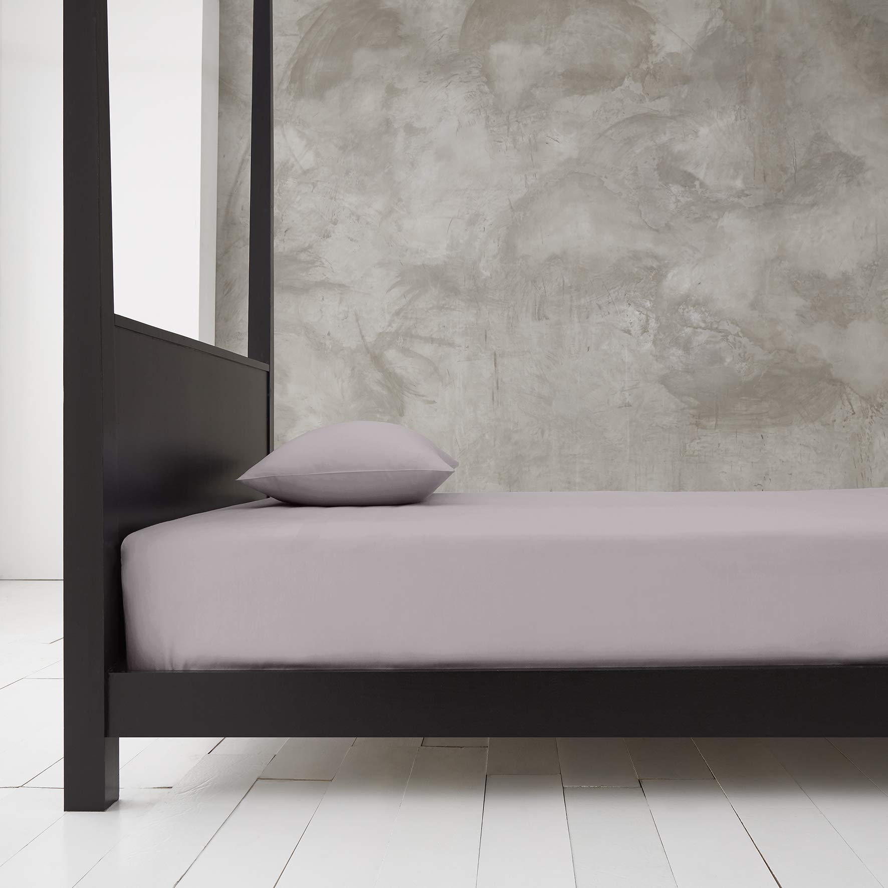 Gaveno Cavailia Super Soft Plain Dyed Diamond Deep Fitted Sheet [ King - Grey ]