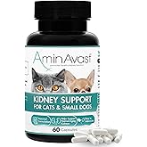 AminAvast Kidney Support Supplement for Cats and Dogs, 300mg - Promotes and Supports Natural Kidney Function - Supports Healt