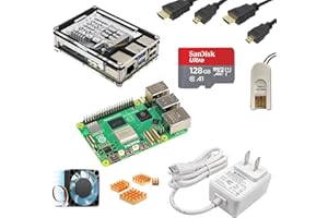 MARSTUDY MarsKit Raspberry Pi 5 Ultimate Starter Kit -128GB Edition/Raspberry Pi 5 (8GB RAM) /Raspberry Pi OS Pre-Installed