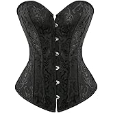 Kranchungel Renaissance Corset Tops for Women: Plus Size Overbust Corset Costume Themed Events for Renaissance Faire Visitors