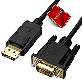 Foboiu DisplayPort to VGA Cable 6FT, Display Port