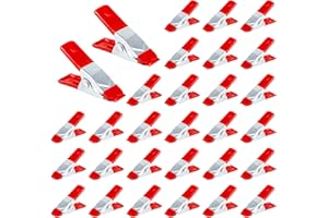 Hyazinthe 30 Pcs Small Metal Spring Clamps 2 inch Heavy Duty Rubber Coated 50mm Strong Clips for Tarpaulin Workshop Photograp