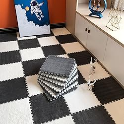 easycustomerlee 12pcs Interlocking Carpet Shaggy