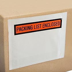 DZG Packing List Envelopes 7.5 x 5.5 Enclosed