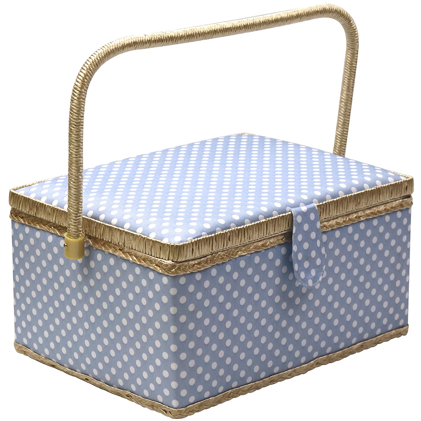 D&D Sewing Box Sewing Kit Storage Organizer for Home and Daily Use (Blue)