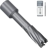 KEENTECH Carbide-Tipped Annular Cutter 5/8" Diameter x 2" Depth | 3/4" Weldon Shank (2 Flat), TCT Mag Drill Bit with Pilot Pin for Stainless Steel Cast Iron, High Speed Cutting