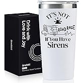 Onebttl Funny Paramedic Gifts, Gifts for EMT and EMS on National Emergency Medical Technician Day and International Paramedics Day, Stainless Steel Insulated Tumbler - It's not a road rage