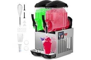 CINTVA Commercial Margarita Machine,8 Gallon 1050W 110V Large Slushy & Margarita & Frozen Drink Maker,30L Electric Icey Slushie Machine for Cocktail Beverage Wine Daiquiri Lemonade etc.