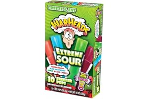 EXTREME SOUR-WARHEADS Warheads Extreme Sour Freezer Pops 8 boxes with 10 pops per box