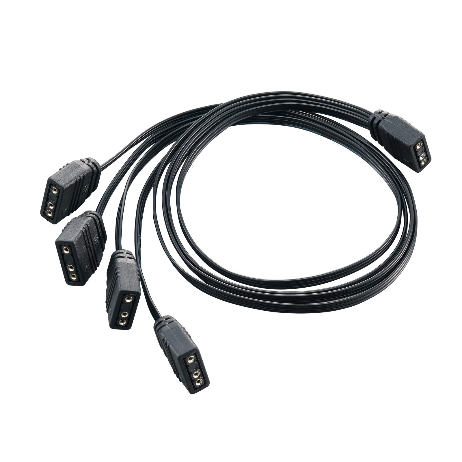 SilverStone Technology CPL03, Ultra-thin and ultra-flexible 1-to-4 ARGB splitter cable, SST-CPL03