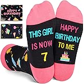 HAPPYPOP Birthday Gifts Ideas for Girls - Socks for 6-12 Year Old Kids, Birthday Presents
