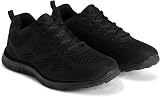 Get Fit Men’s Lace-Up Running Trainers Lightweight Breathable Mesh Black 10 view 4