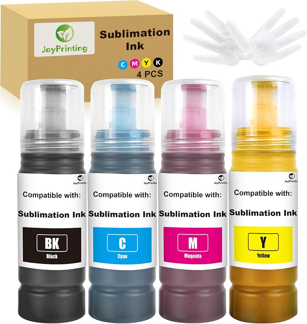 JoyPrinting Sublimation Ink 4-Color Pack for 2810/2710 Series Printers